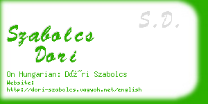 szabolcs dori business card